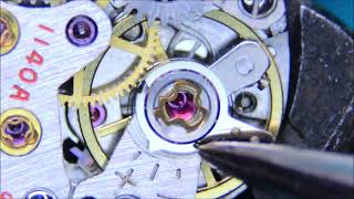 DAINI Seiko 1140A 23j Movement Diashock/Diafix - Lubrication and Assembly