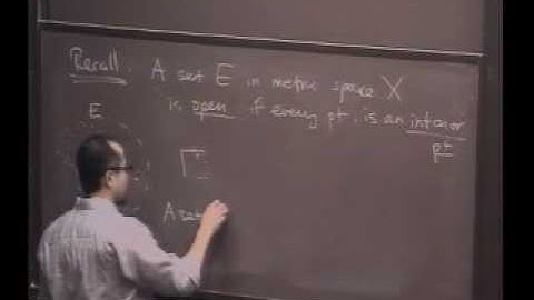 Real Analysis, Lecture 10: The Relationship between Open and Closed Sets (1/8)