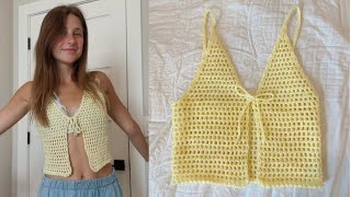 How To Crochet A Mesh Vest | Beginner Friendly Crochet Tutorial