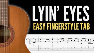 Lyin' Eyes Easy Fingerstyle Guitar Tab | Eagles Easy Fingerstyle