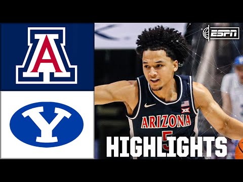 Arizona Wildcats Vs BYU Cougars Full Game Highlights ESPN College Basketball 