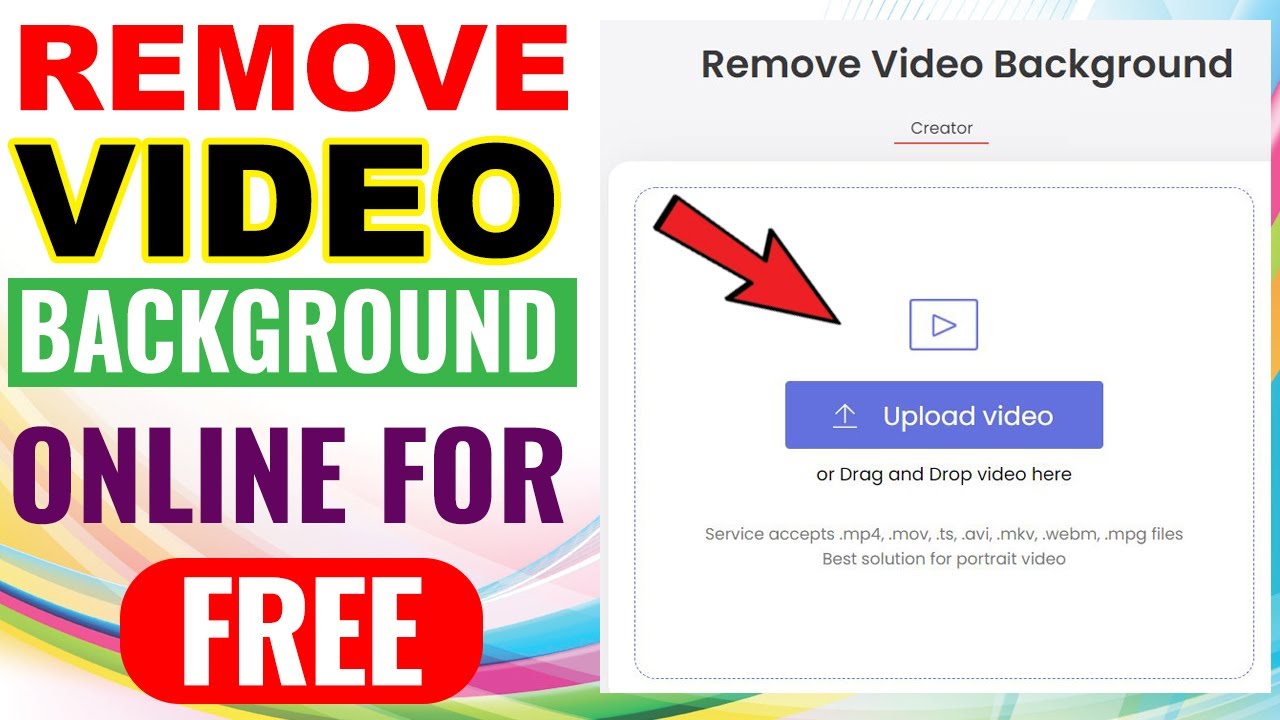 How to remove video background online for free I Remove video background I Video  background remover - YouTube