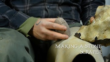 Basic Stone Tools - 90 Degree Edge Scraper for hardwood, bone, antler and horn.