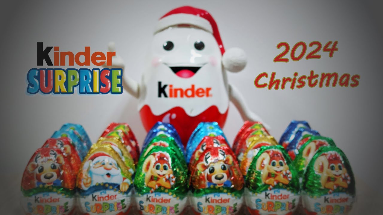 Kinder surprise opening 24 Christmas 2024 eggs Ü ei Überraschung