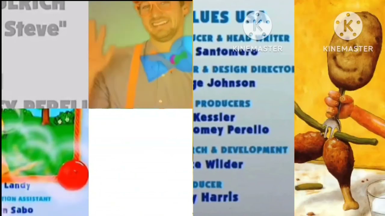 Blue's Clues UK, Blippi, Blacks Clues, JS, Spot's Hints, Tom And Ben News, No David, Credits Remix