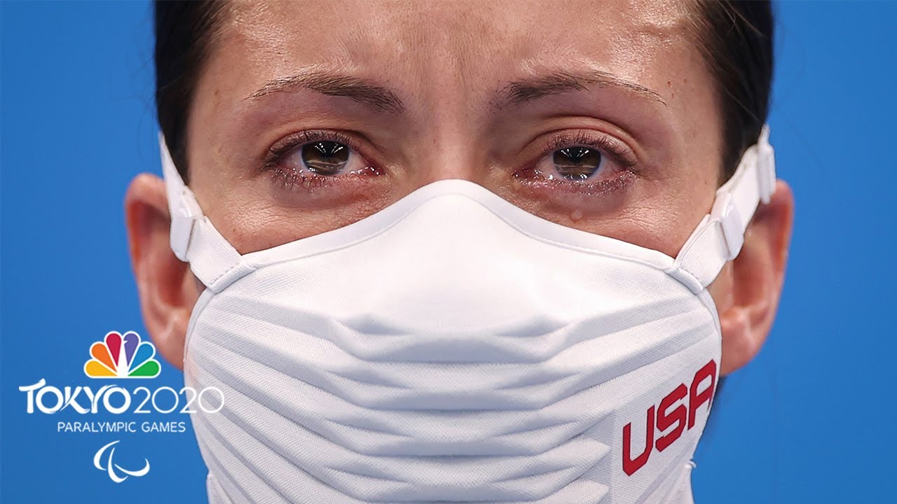 Army Medic Elizabeth Marks sets world record, wins gold medal, and the anthem says it all