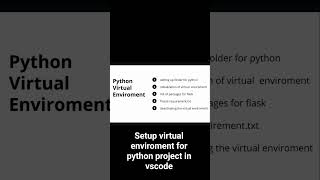Venv setup #flask #json #learnpython #python #pythontutorial #requirementstxt #venv #web #coding