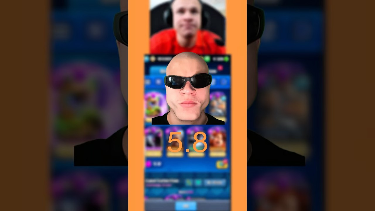“Only Jynxzi would try a 5.8 deck 💀” #clashroyale #jynxzi