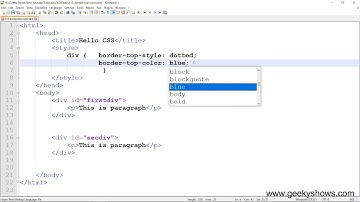 border top color in CSS (Hindi)