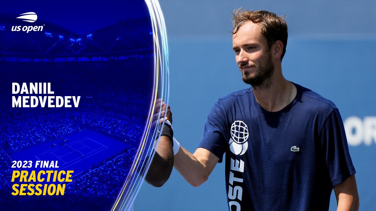 Daniil Medvedev Practice Session Ahead of Final 2023 US Open