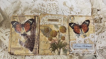 Easy Vintage ATC Cards for Junk Journaling - Easy Junk Journaling Tutorial
