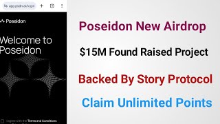 Poseidon Ai New Airdrop || 15 Million Found Raised Project || @CryptoRobiNr 