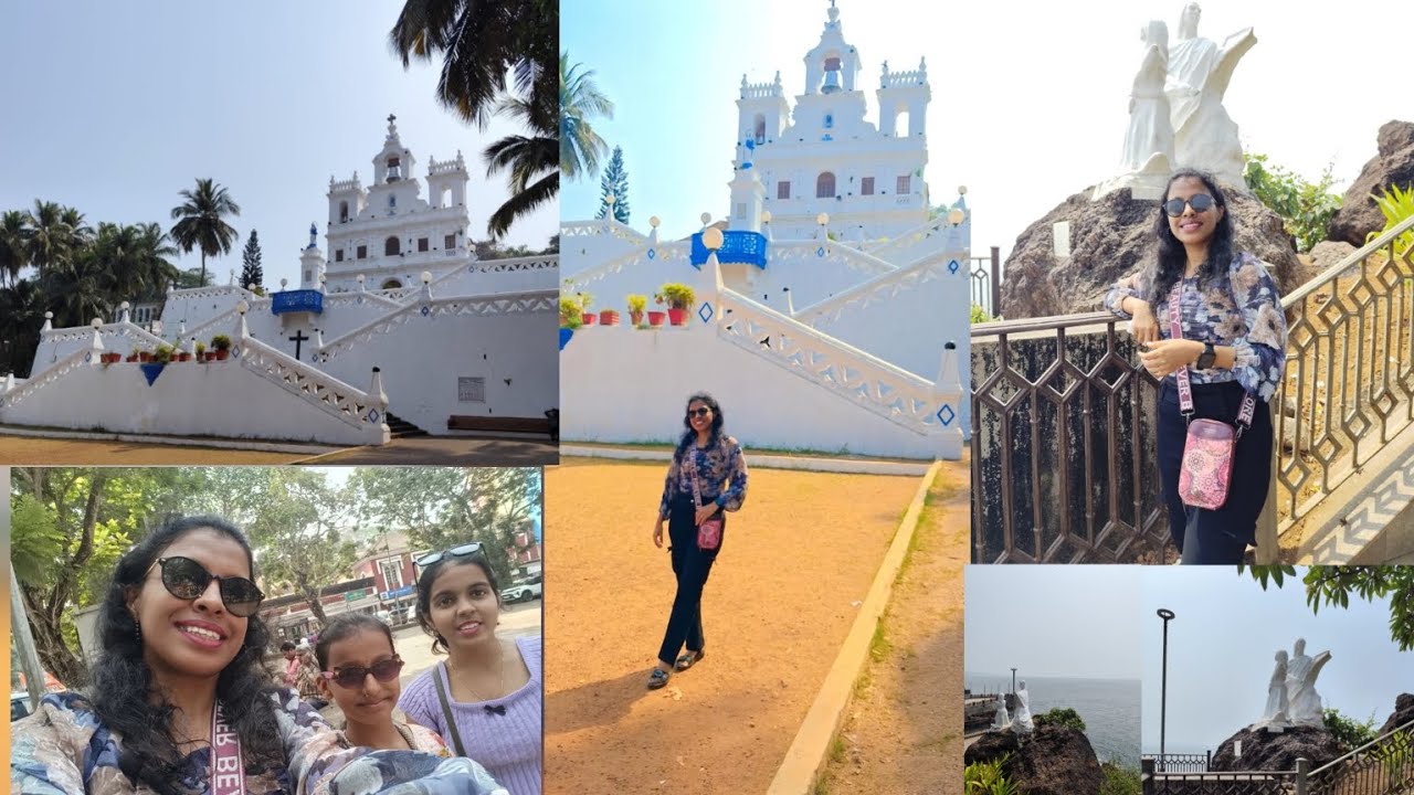 गोव्याचा Church⛪| डोना पावला Beach🏖😍#travlingvlog #goa #church #beach#goachurch #malvanivlog 