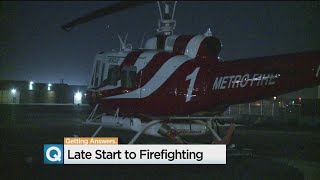 End of daylight saving time, shorter days limit california aerial
firefighting