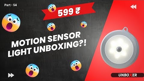 Hoteon Motion Sensor Light | Automatic Sensor Light Switch | Battery Powered LED Light | unboxer