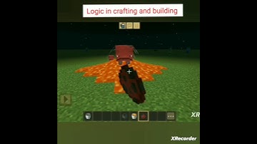 Logic 😅🤣 in crafting and building part 48 #short# #shortsfeed #viralshorts #logic @minecraft