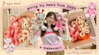 giving build a bears from 2009 a makeover!!ʕ•ᴥ•ʔ *unstuffing*washing*restuffing*