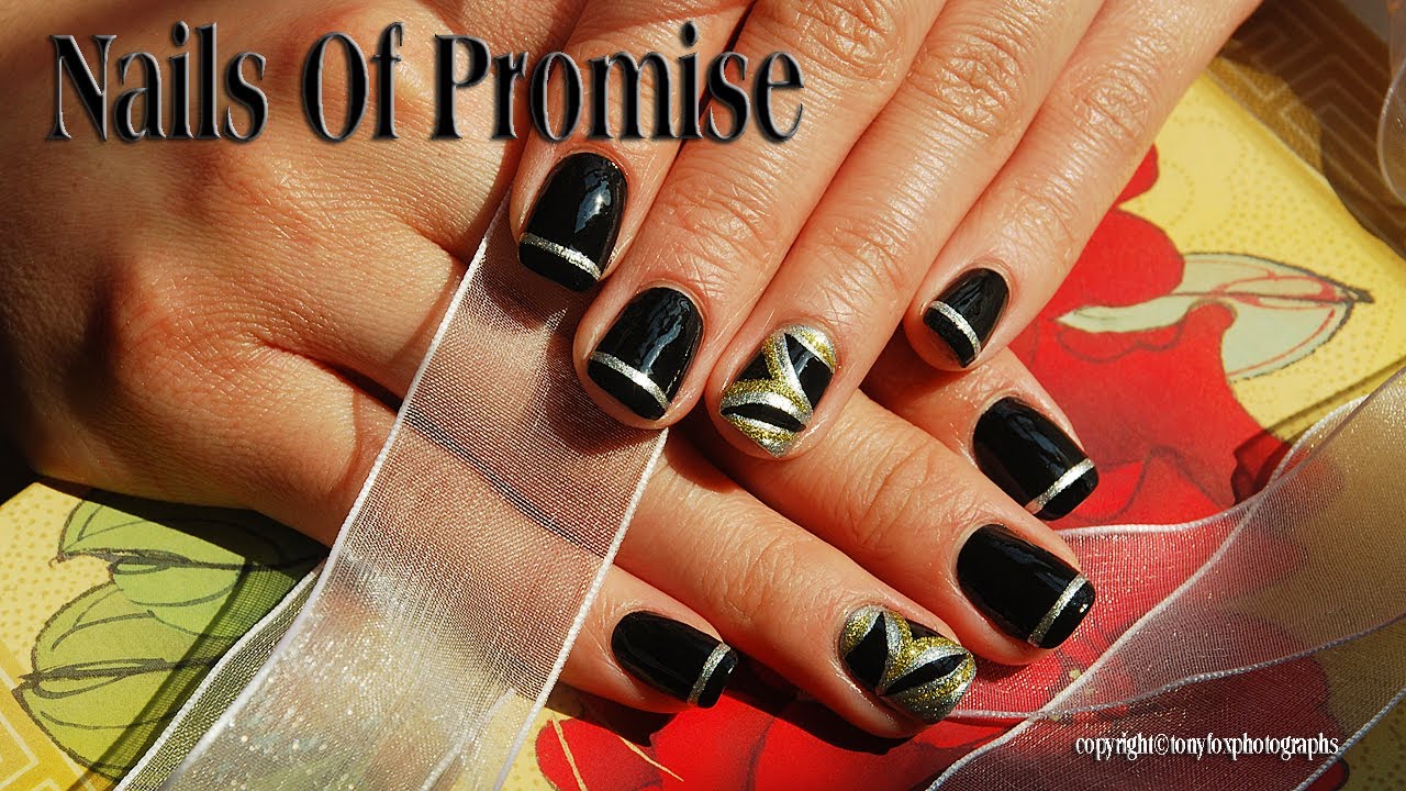 Black Magic. Easy Nail Tutorial Step By Step.Nails Of Promise