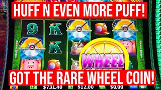 GOT THE RARE WHEEL COIN ON HUFF N EVEN MORE PUFF SLOT!