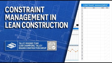#ConstraintManagement in Lean Construction