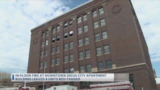 In-Floor Fire At Downtown Sioux City Apartment Building Leaves 4 Units Red-Tagged