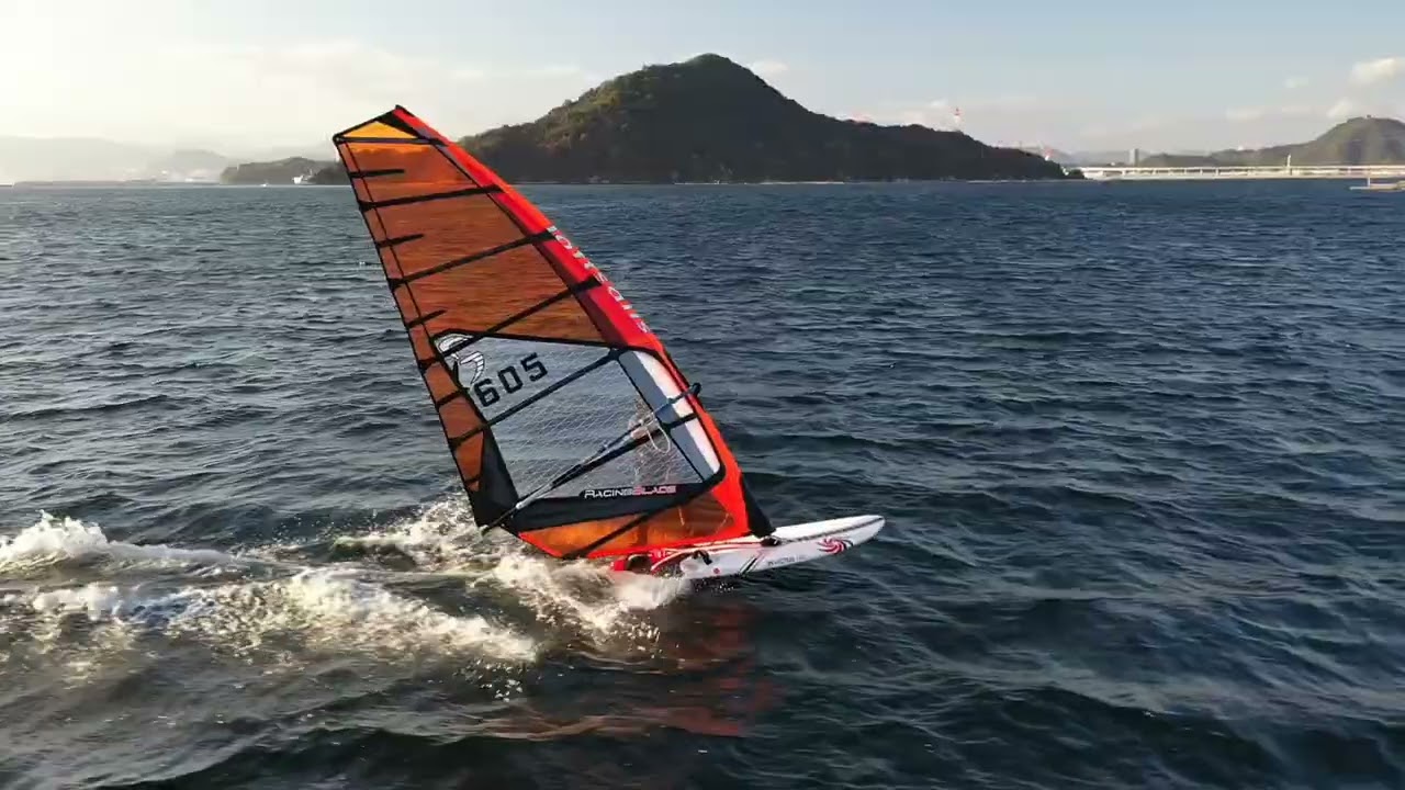 ウインドサーフィンセール 20251110 ② ベイサイド ビーチ坂 ウインドサーフィン - YouTube