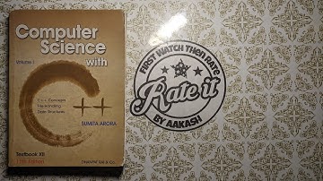 Dhanpat Rai Class 12 Computer Science with C++ by Sumita Arora Volume 1 Book Review in Hindi