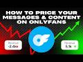 How To Price Your Messages & NSFW Content On Onlyfans | OFM | Onlyfans Management