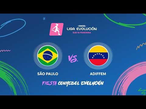 ⚽🔴 ¡EN VIVO! SÃO PAULO vs. ADIFFEM | SUB16 FEMENINA | FIESTA CONMEBOL EVOLUCIÓN 2026 — football video
