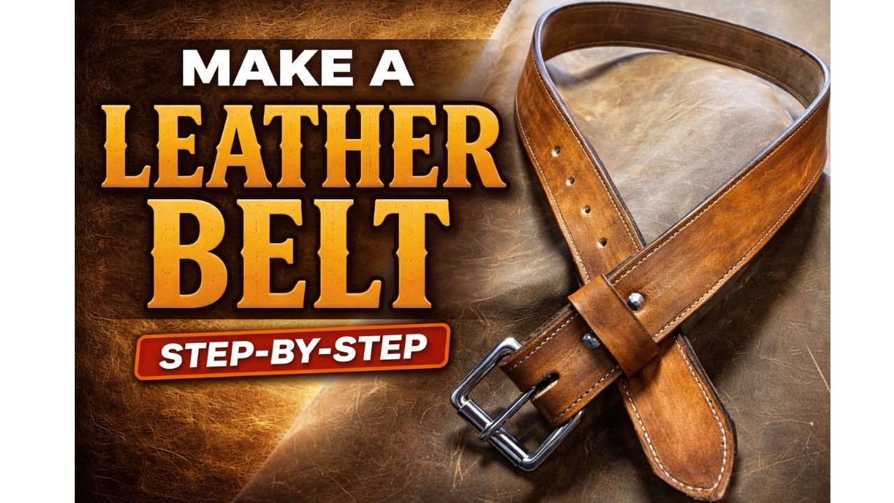 DIY Leather Belt | How to Make a Handmade Leather Belt (Step-by-Step Tutorial)