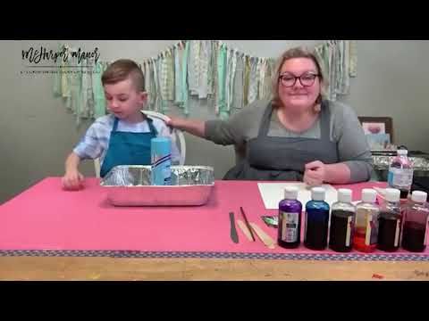 Paper Marbling - Made with McHarper Week 2, episode 2- art tutorials crafts at home