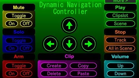 Max for Live: Dynamic Navigation Controller