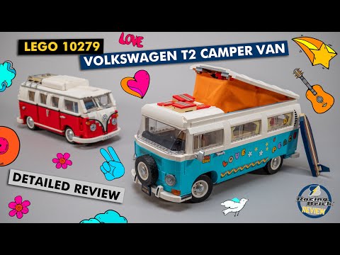 LEGO 10279 Volkswagen T2 Camper Van detailed building review