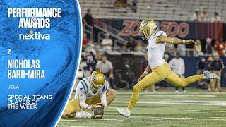 UCLA kicker Nicholas Barr-Mira named Pac-12 Special Teams Player of the Week