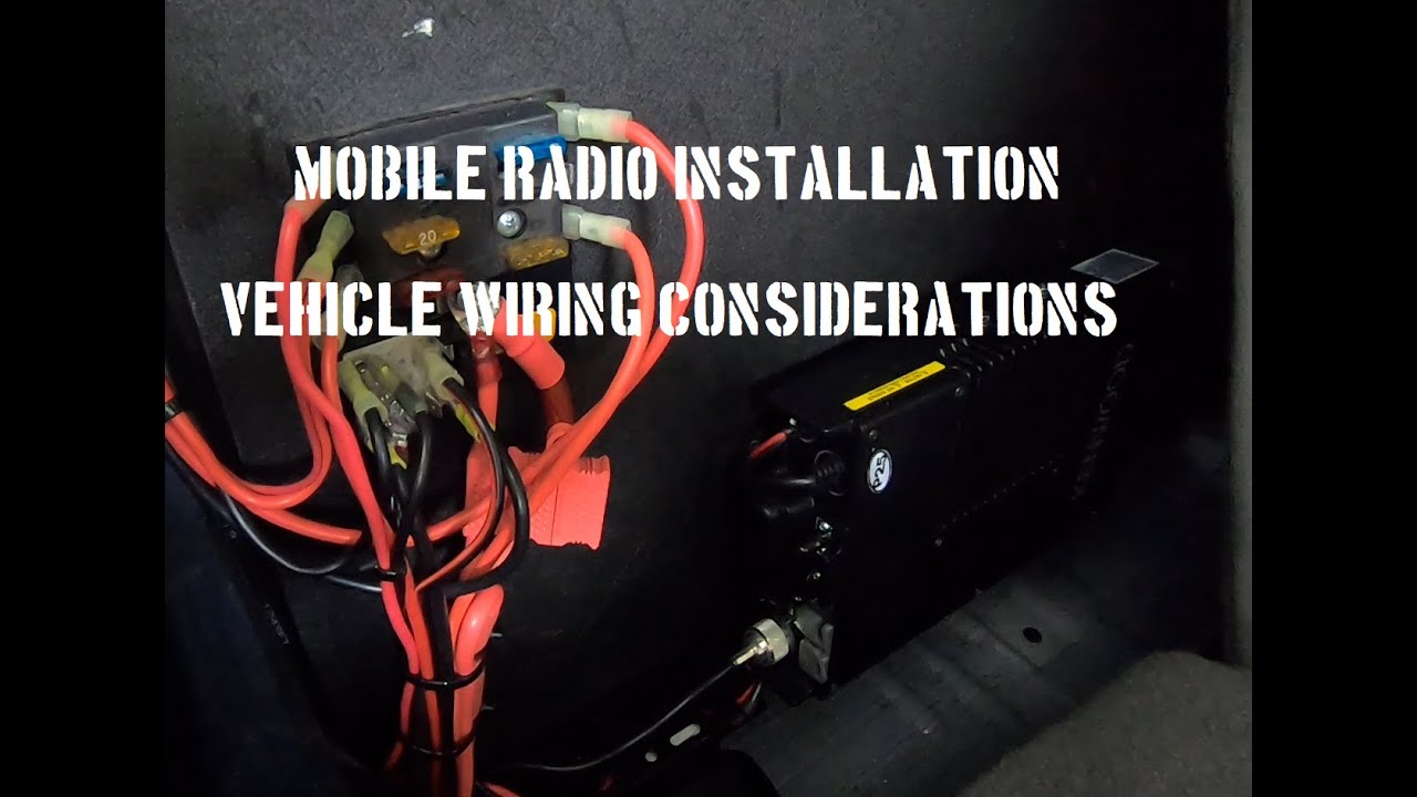 Установка мобильной радиосвязи. Рекомендации по электропроводке транспортного средства для устано...