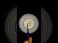 Mesmerizing spin art painting | Rainbow circle on paper #art #drawing