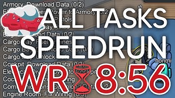 The Airship - All Tasks Speedrun in 8:56 (World Record) ㅡ Among Us