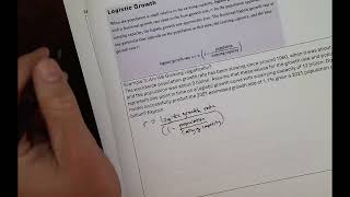 Quantitative Literacy 8C Example #3 Logistic Growth
