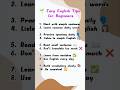 Beginner English Tips That Actually Work🧠🚀#dailyenglish #LearnEnglish#English #DailyEnglish#Shorts