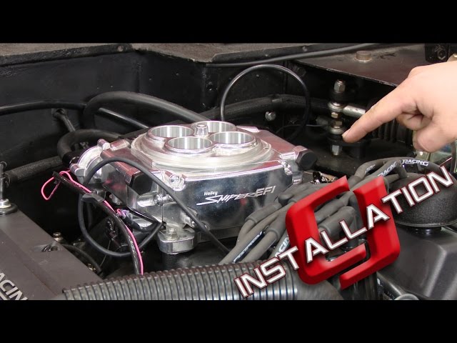 Bronco Holley Sniper EFI Self-Tuning Kit Shiny Finish Installation
