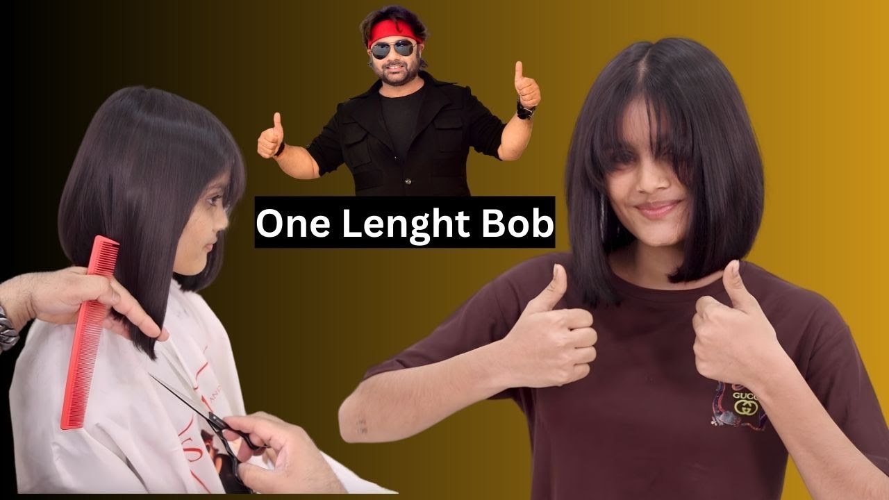 Боб одной длины от Jas Sir из Sam and Jas Hair Academy Mumbai.