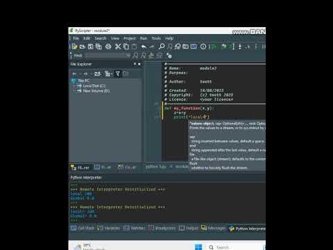 Local and Global variables in python - YouTube
