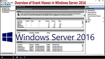 Windows Server 2016 - Event Viewer in Windows Server 2016 @28