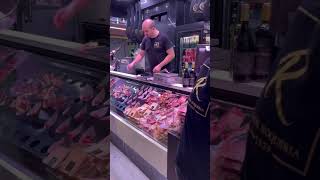 La Boqueria market, Barcelona, La Rambla. Рынок Бокерия в Барселоне, на улице Рамбла