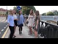 Russian Folk Music. Beautiful girls.St. Petersburg