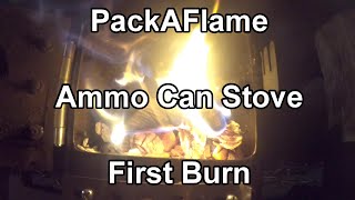 Ammo Can Stove - First Burn