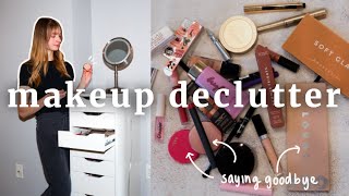 decluttering my makeup collection! | going through everything i own...
