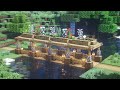 【マインクラフト】超簡単!可愛い橋の作り方【Minecraft】How to Build a Bridge【マイクラ建築】