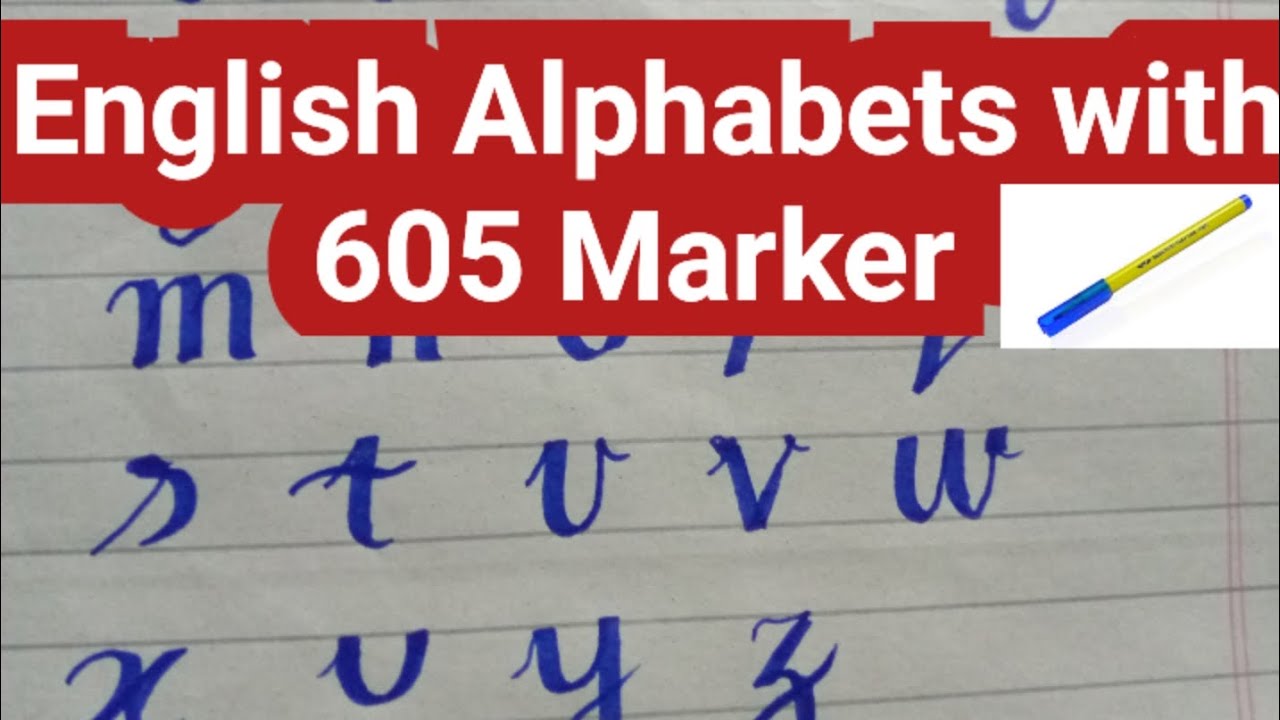 How to write with 605/805 MARKER #adnan #master #handwriting - YouTube
