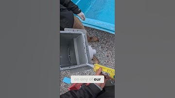 Mastering Silicone Sealing Pool Skimmer Install  #fiberglasspoolinstallation